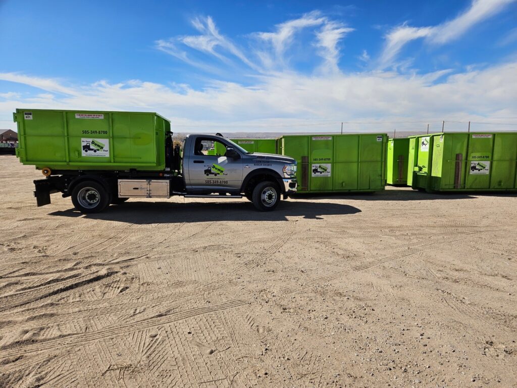 bin there dump that albuquerque dumpster rentals in storage lot