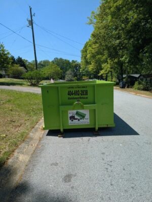 dumpster rental on douglasville street that doesn't require a permit