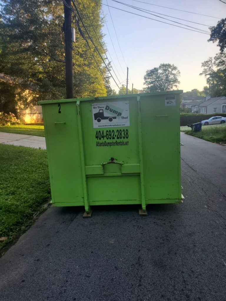 city of atlanta dumpster where a permit is required