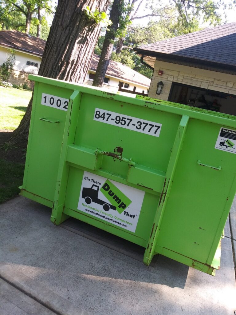 10 yard dumpster in Chicago for yard waste