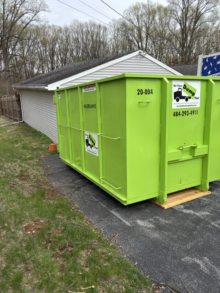Residential dumpster rental in delaware valley