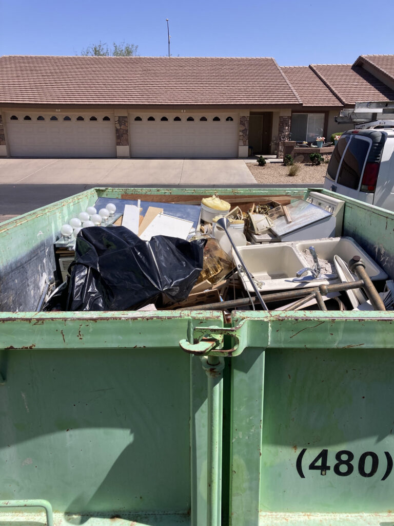 Kitchen and Bathroom Remodel Dumpster