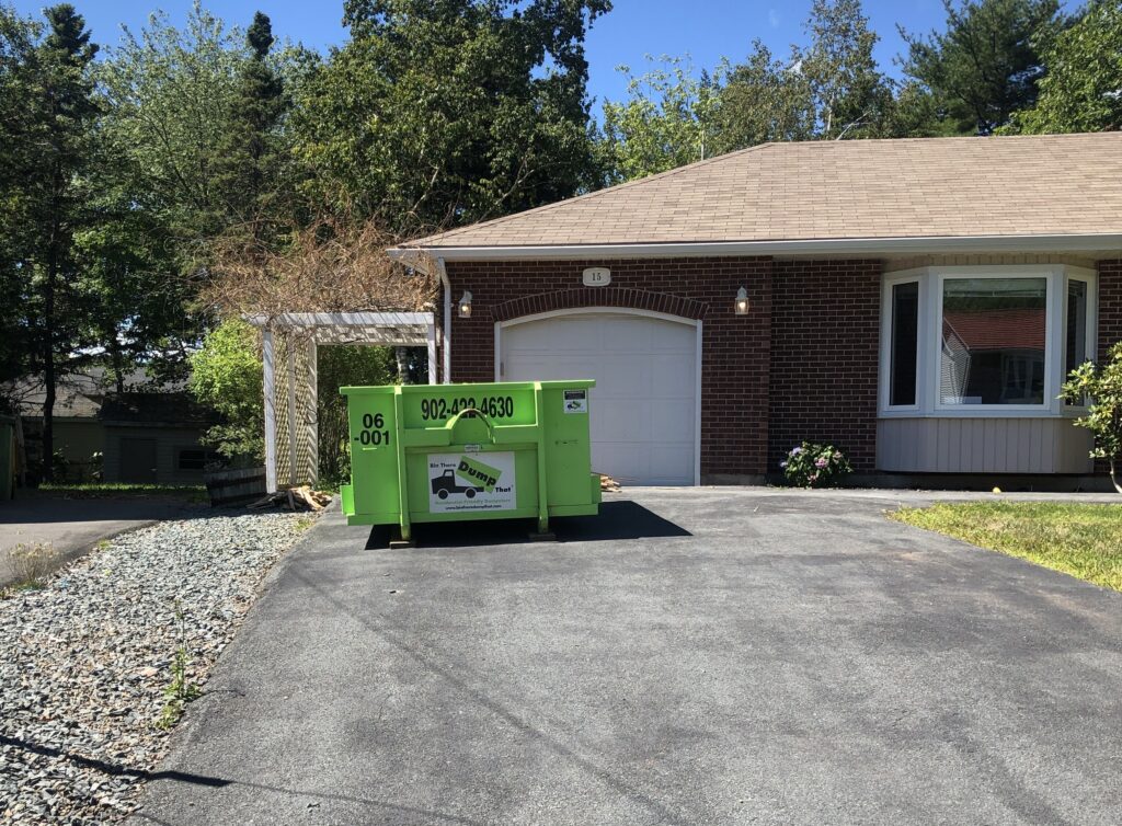 Bin rental in Halifax for residential yard waste disposal