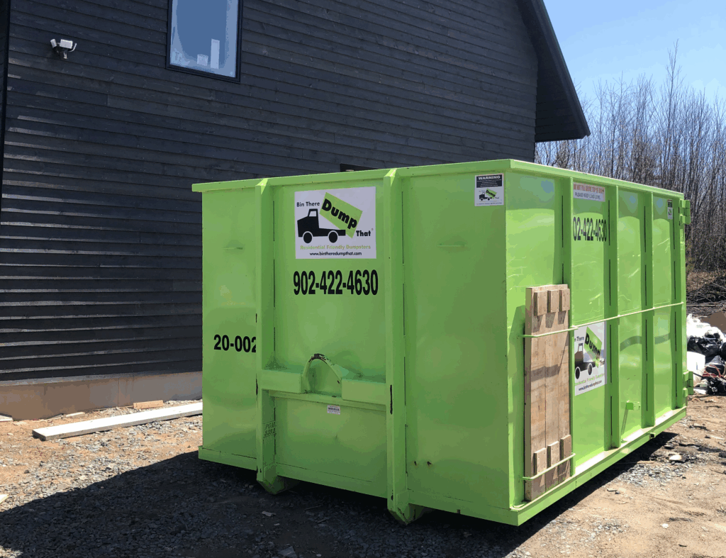 Dumpster rental for residential and commercial construction or demolition projects in Halifax – perfect for renovations, roofing, and contractor cleanups.