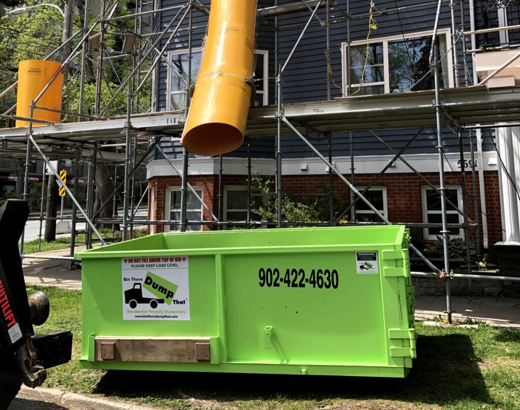 Dumpster rental for residential and commercial construction or demolition projects in Halifax – perfect for renovations, roofing, and contractor cleanups.