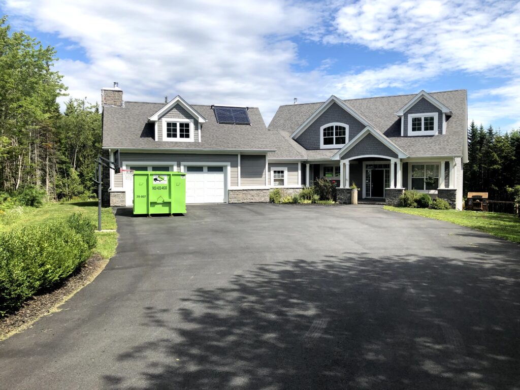 Residential dumpster rental in Halifax for moving, cleanout, and junk removal.