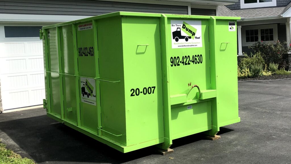 Residential dumpster rental in Halifax for moving, cleanout, and junk removal.