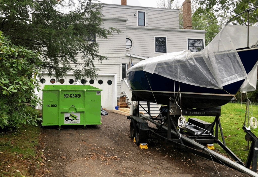 Residential dumpster rental in Halifax for moving, cleanout, and junk removal.