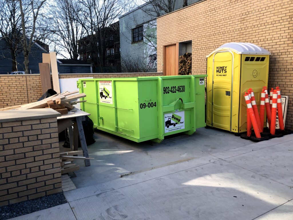 Dumpster rental for residential and commercial construction or demolition projects in Halifax – perfect for renovations, roofing, and contractor cleanups.