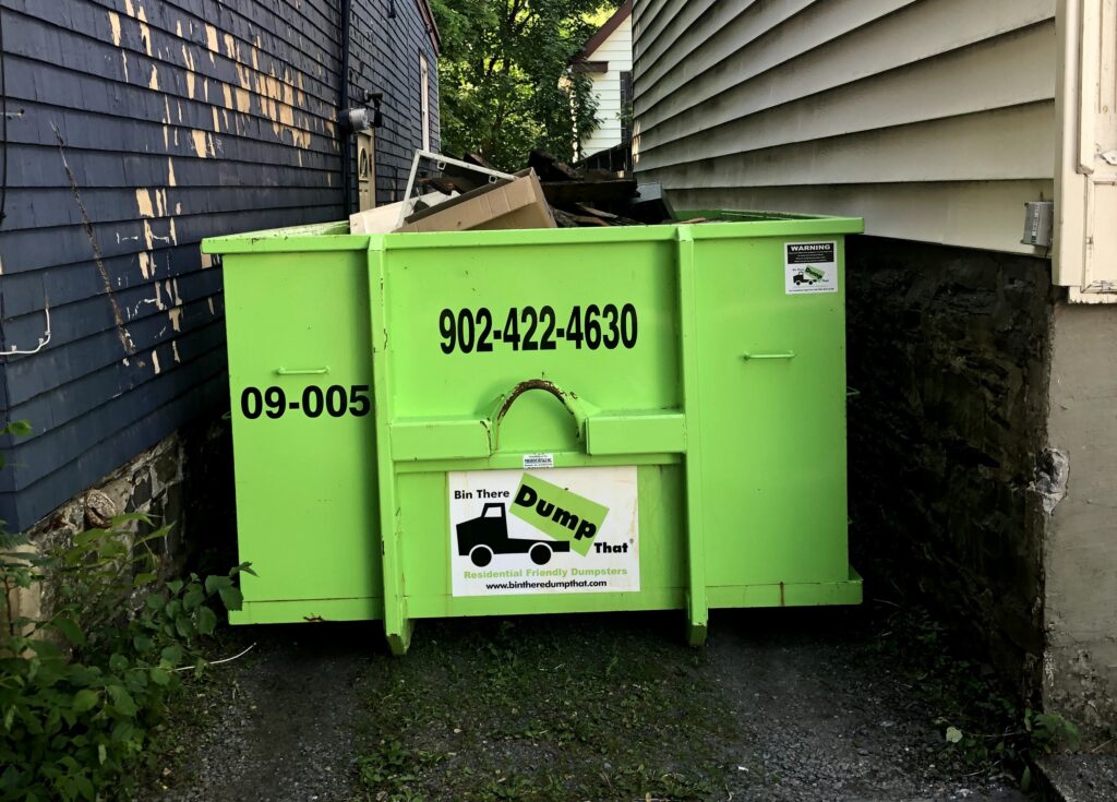 Dumpster rental for residential and commercial construction or demolition projects in Halifax – perfect for renovations, roofing, and contractor cleanups.