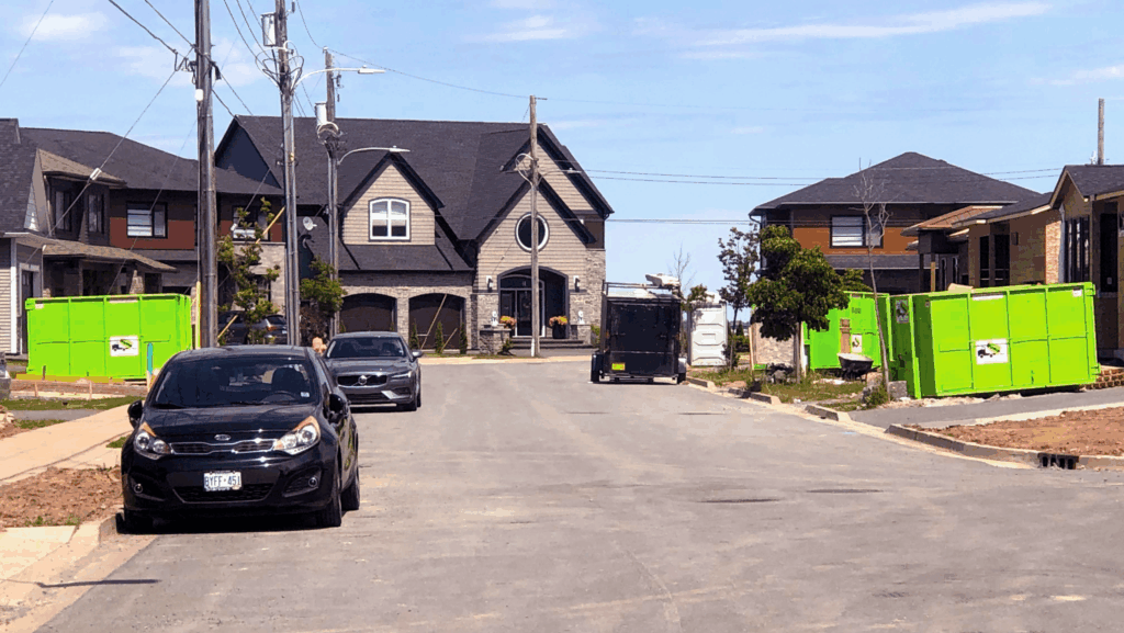 Dumpster rental for residential and commercial construction or demolition projects in Halifax – perfect for renovations, roofing, and contractor cleanups.