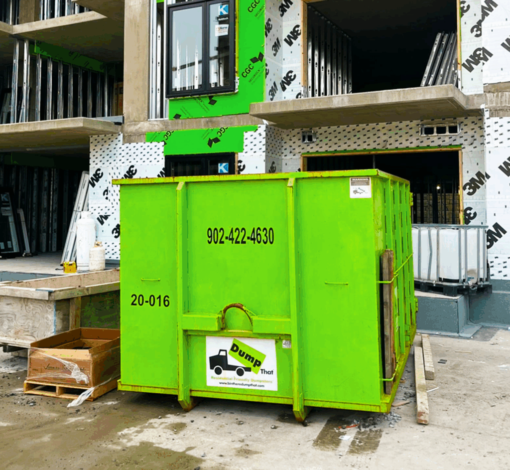 Dumpster rental for residential and commercial construction or demolition projects in Halifax – perfect for renovations, roofing, and contractor cleanups.