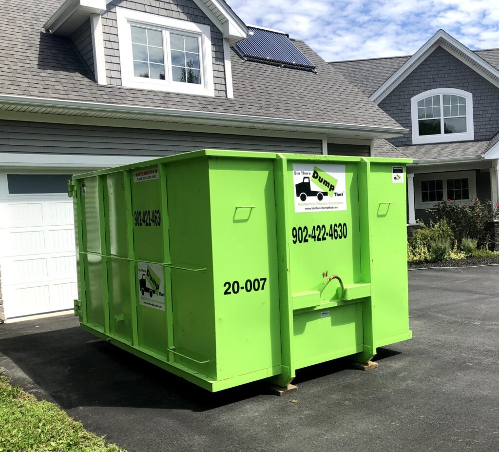Residential dumpster rental in Halifax for moving, cleanout, and junk removal.