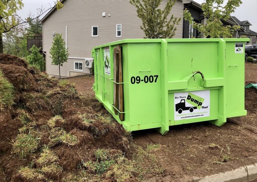 Bin rental in Halifax for residential yard waste disposal