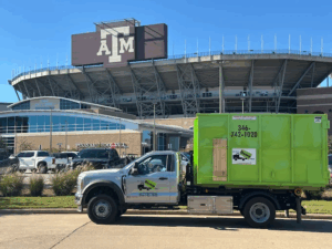 local college station, tx dumpster rental company bin there dump that